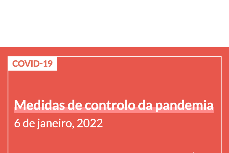 Read more about the article Medidas de Controlo da pandemia, 6 janeiro 2022
