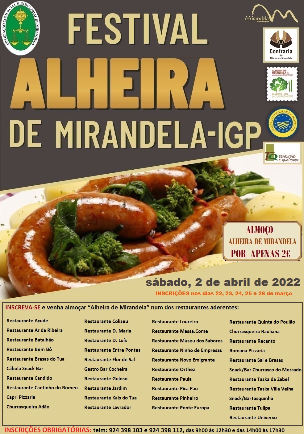 Read more about the article Festival da Alheira de Mirandela IGP