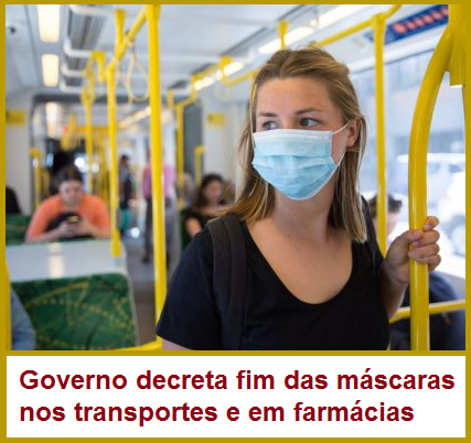 Read more about the article Governo decreta fim das máscaras nos transportes e em farmácias