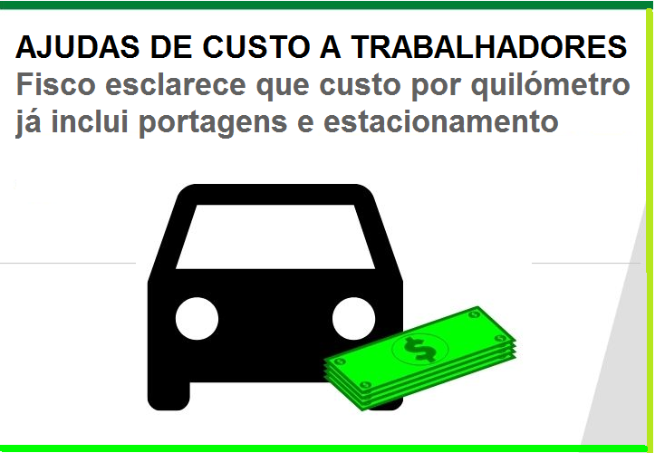 Read more about the article Fisco esclarece que custo por quilómetro já inclui portagens e estacionamento