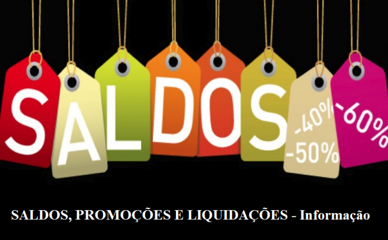 Read more about the article Saldos, Promoções e liquidações