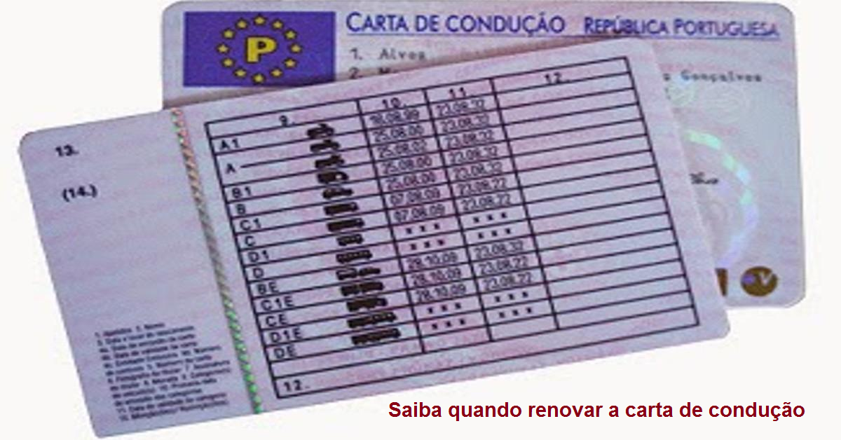 Read more about the article Saiba quando renovar a carta de condução