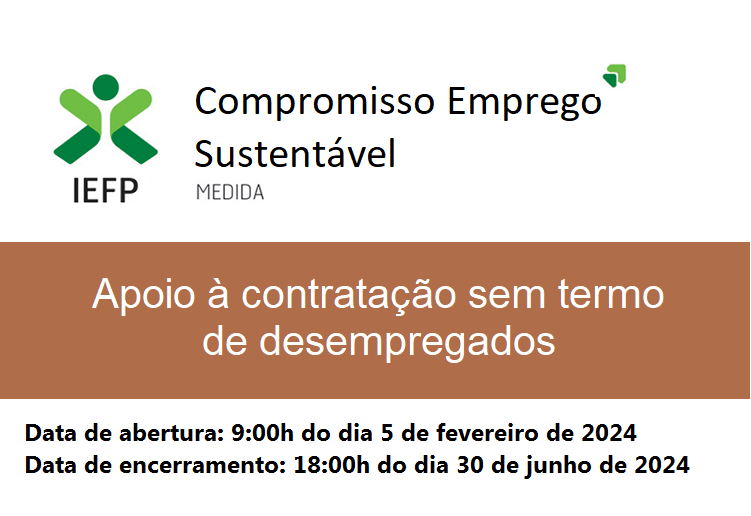 Read more about the article Candidaturas abertas à medida Compromisso Emprego Sustentável