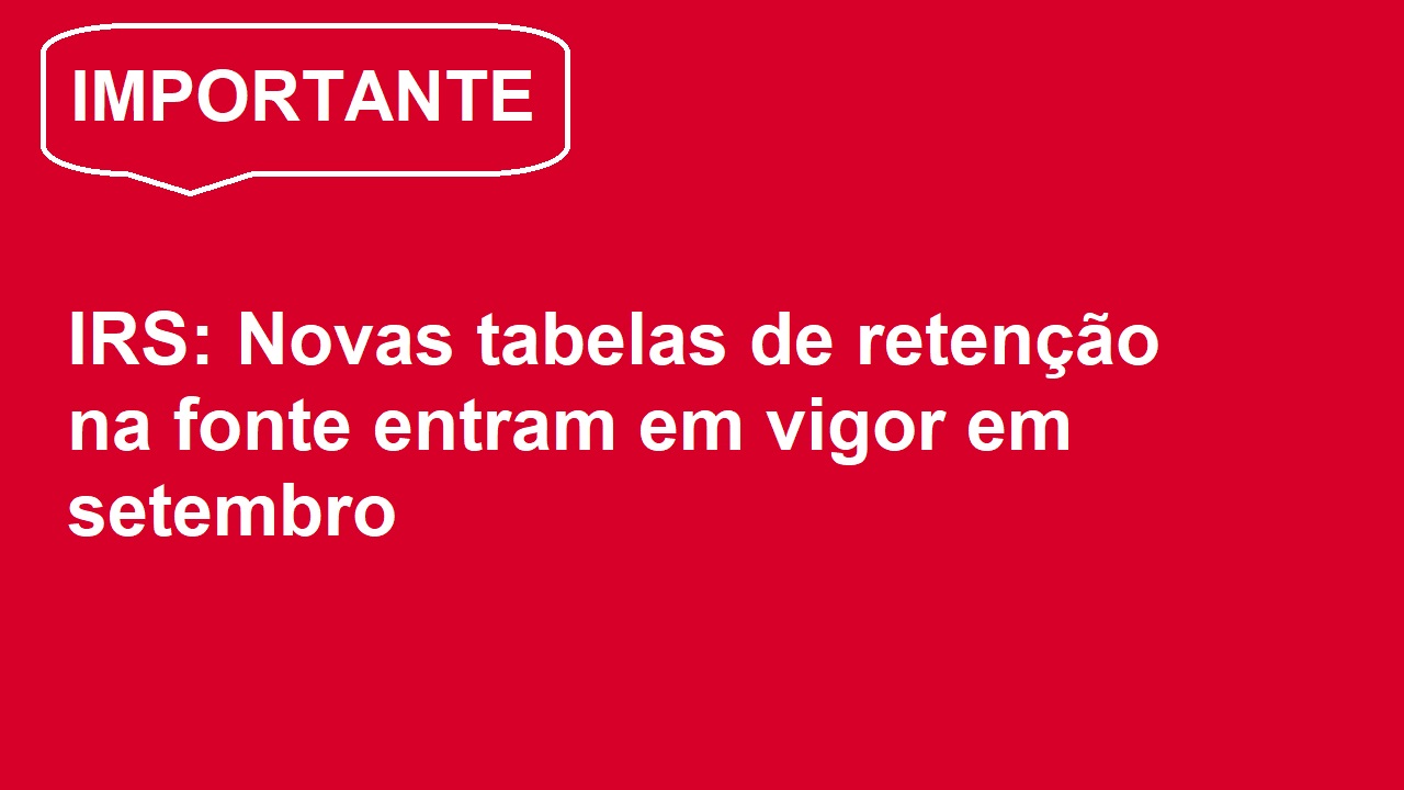 Read more about the article O que muda na retenção de IRS?