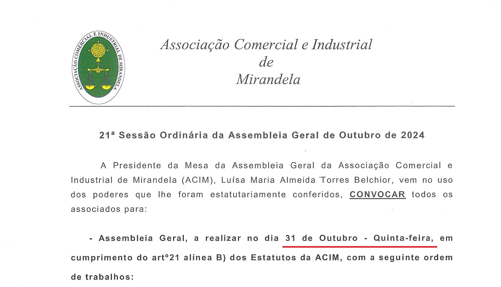 You are currently viewing Assembleia-geral da ACIM de 31 de outubro de 2024