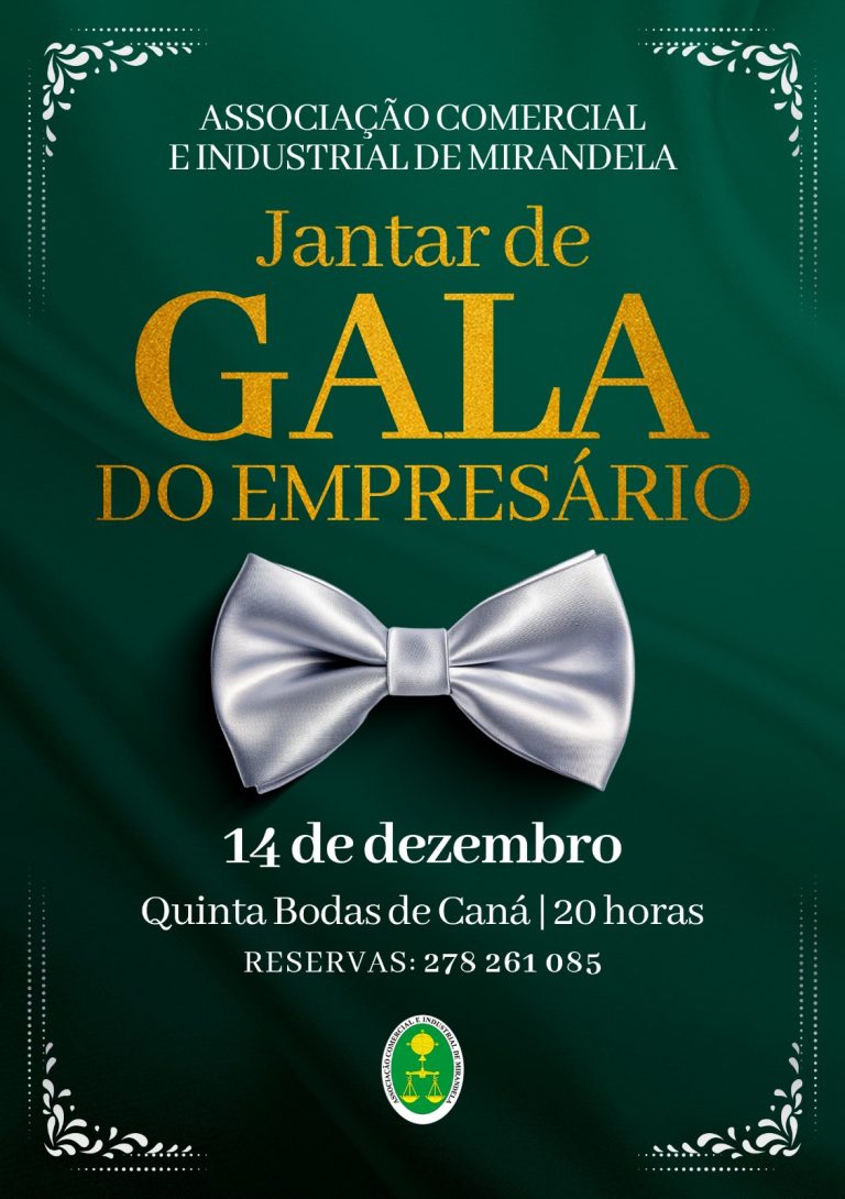 Read more about the article JANTAR DE GALA DO EMPRESÁRIO, sábado 14 de DEZEMBRO