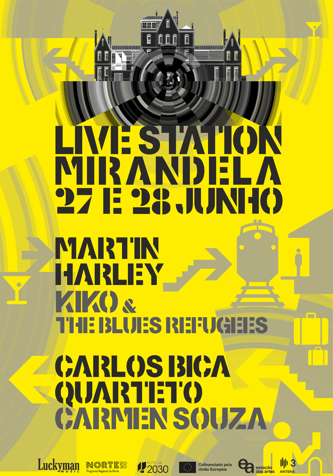 Read more about the article Festival 𝐋𝐢𝐯𝐞 𝐒𝐭𝐚𝐭𝐢𝐨𝐧 em Mirandela, nos dias 27 e 28 de junho