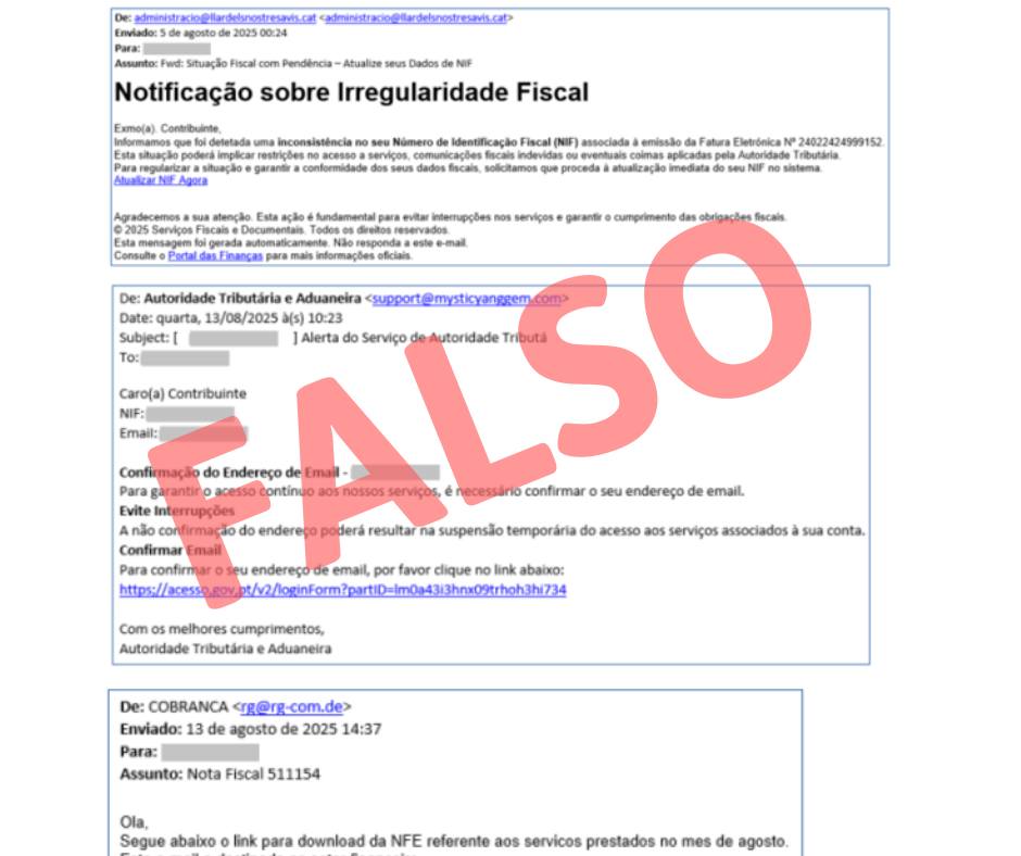 You are currently viewing ATENÇÃO: Phishing em nome da AT