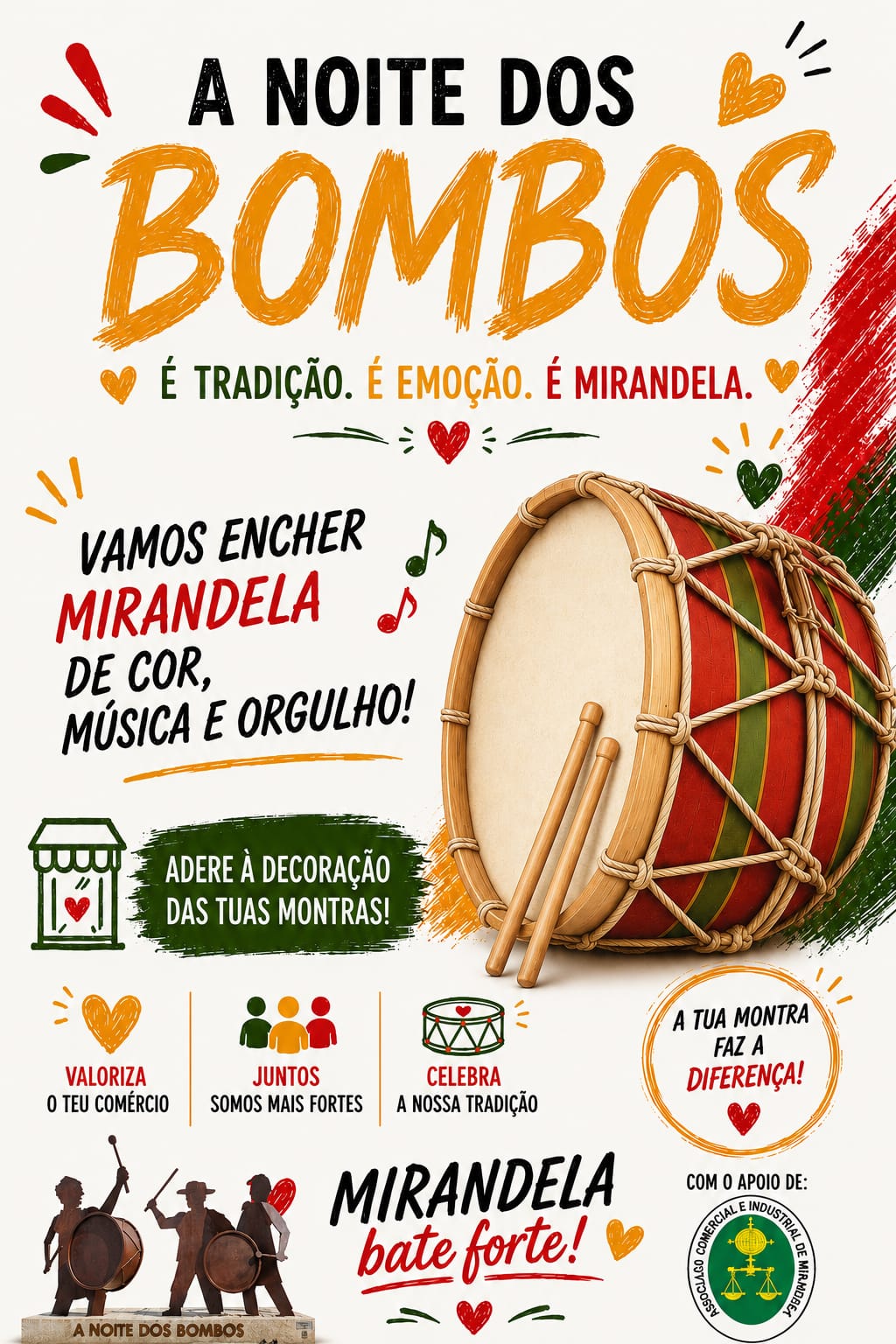 Read more about the article Adira a decoração da sua montra com “Bombos de Mirandela”